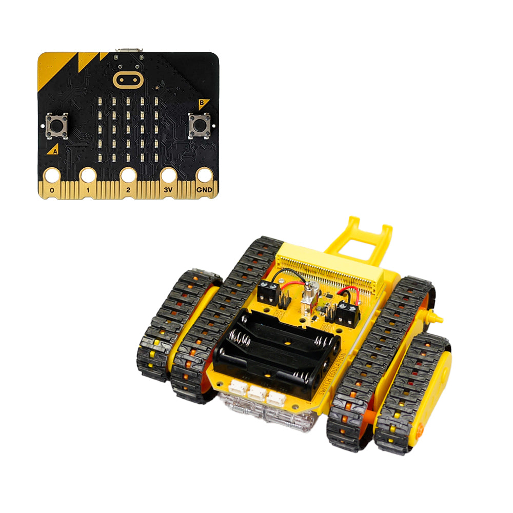 【送料無料】micro:bit（マイクロビット）で走るクローラー工作キット
